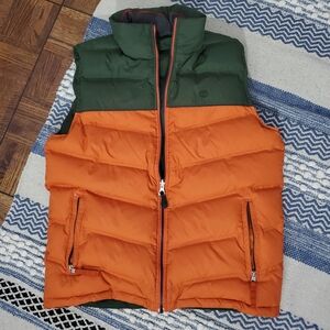 TIMBERLAND Reversible Puffer Color Block Utility Retreat Vest